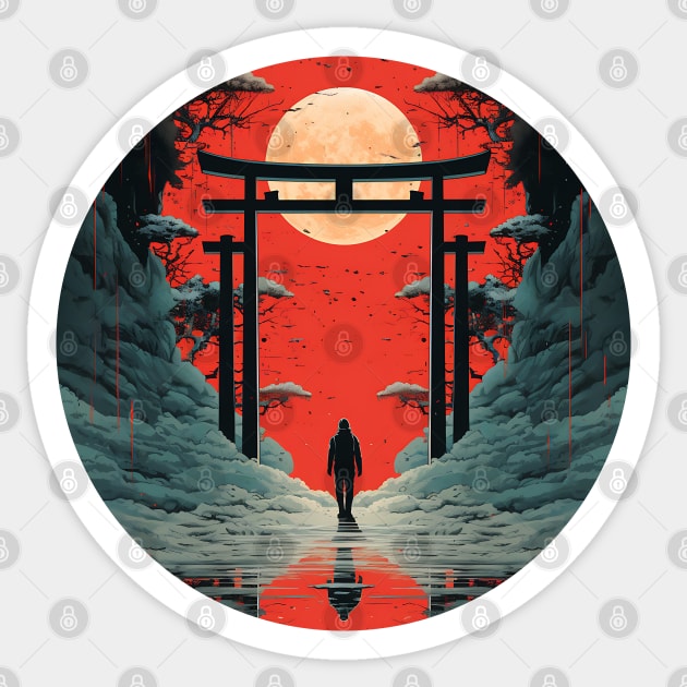 Torii gate Sticker by skgadgets